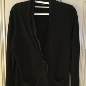 Women’s cardigan with chiffon detail